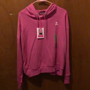 NWT Juicy Couture wildcat print Hoodie size Large pink